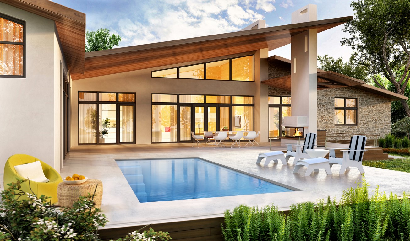 Custom pool installation in Westchester County