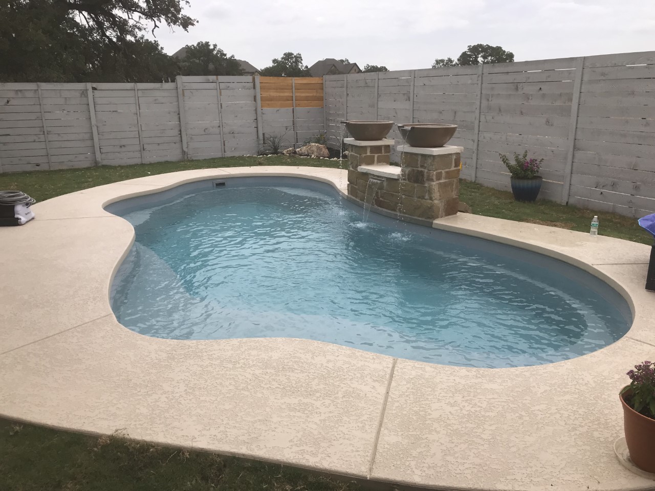 The Eden Pool with Stone Water Feature
