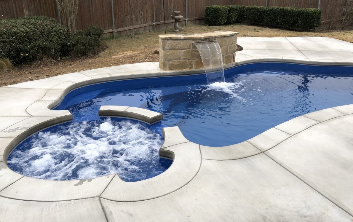 The Serene Pool with Stone Waterfall